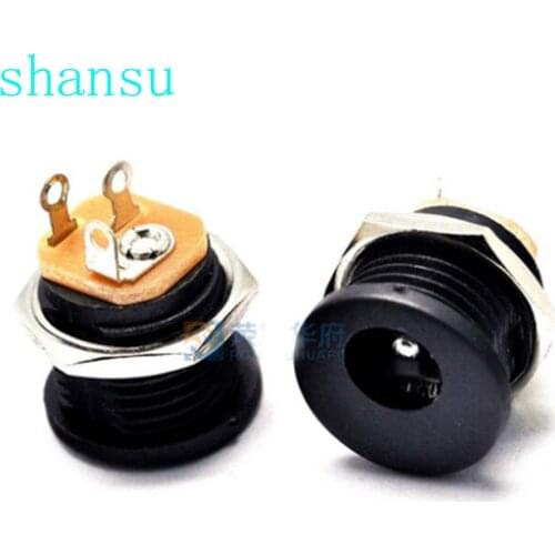 10 pcs DC-022 5.5x2.1mm 5.5*2.1mm DC Power Jack DC Connecteur Panneau De Montage DC022 5.5 -2.1