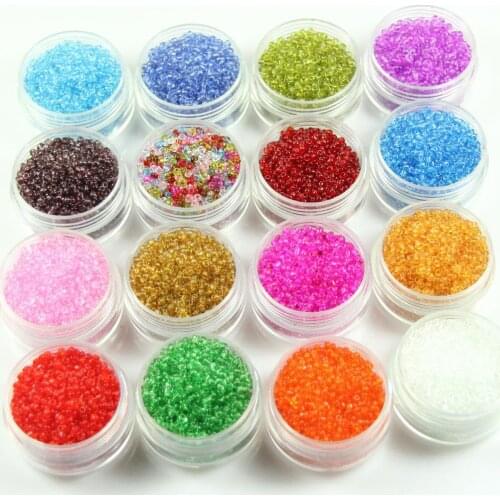10000pcs (2mm-4mm)mixed colors and sizes Microbeads with holes Multi colors Nail Art Fake Sugar Sprinkles