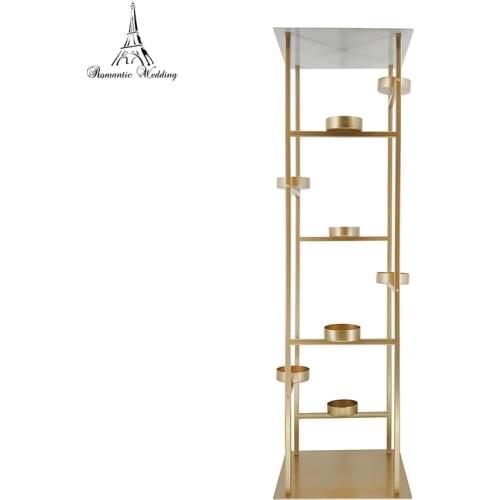 2PCS/lot Wedding Candelabras With 8 Cup Metal Candle Holder Flower Stand for mariage party event wedding decoration