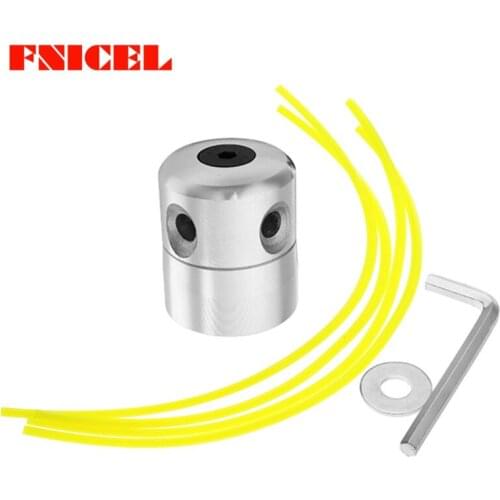 Aluminum Grass Trimmer Head with 4 Lines Brush Cutter Head Lawn Mower Accessories Cutting Line Head for Strimmer Replacement