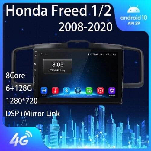 For Honda Freed 1 / 2 2008-2020 Spike Right Hand Driver Fit Released Android Auto Autoradio Car Carplay 1 Din Radio Multimedia