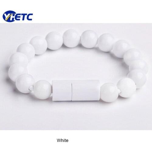 Bead Bracelet USB Cable Charging sync Data Cable for iPhone, Samsung, Huawei, Universal Phone