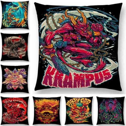 American Graffiti Sofa Pillow Case Comics Computer Game Film Devil Hunter Blood Magical Creation Beast Monster Cushion Cover