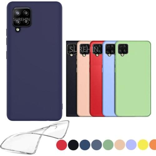 For Samsung Galaxy A42 5G Silicone Case Soft Transparent Clear Matte 1.3 Full Body Protection Solid Can Silk Print Funda Cover