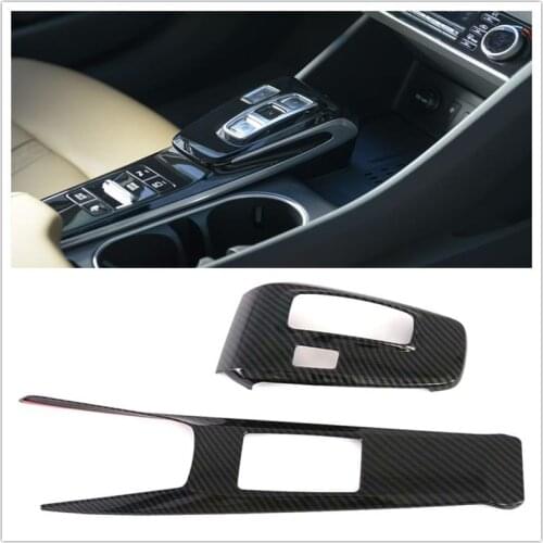 For Hyundai Sonata 2020 DN8 LHD Interior ABS Carbon Fiber Car Styling Accessories Console Gear Shifter Frame Cover Trim Sticker