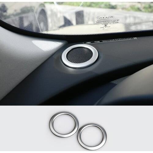 For Jaguar XE 2015 2016 2017 2018 ABS Matte Interior Dashboard Car Stereo Speaker Cover Trim accessories car styling 2pcs