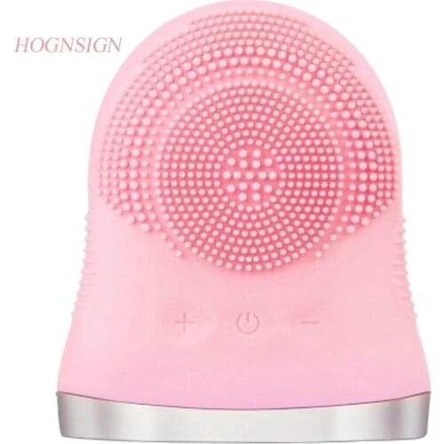 Electric Silicone Cleansing Beauty Instrument Pore Cleaning To Blackhead Acne Rechargeable Home Wash Artifact Washing Vibrator