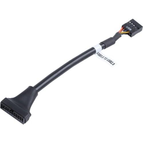 15cm USB 3.0 20 Pin Header Male to USB 2.0 9 Pin Female Adapter Cable