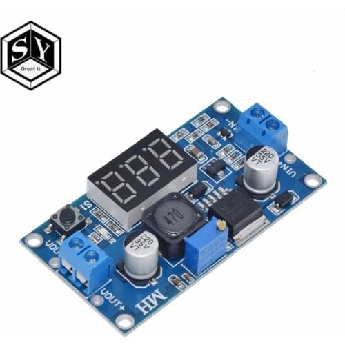 1PCS Great IT LM2596 LM2596S power module + LED Voltmeter DC-DC adjustable step-down power supply module with digital display
