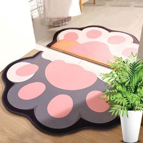 Cartoon Household Toilet Floor Mat Anti-slip Fast Water Absorption Kitchen Bathroom Mat Bedroom Door Mat Balcony Bath Carpet