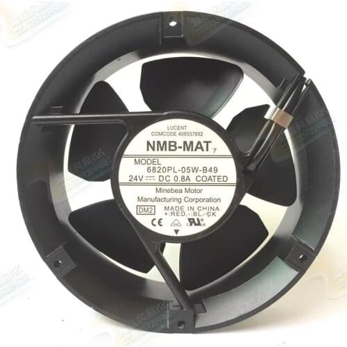 NMB-MAT 820PL-05W-B49 DM2 DC 24V 0.8A 170x150x50mm 3-wire Server Cooling Fan