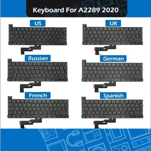 New Laptop A2289 Keyboard For Macbook Pro Retina 13" A2289 Keyboards Replacement Early 2020 EMC 3456