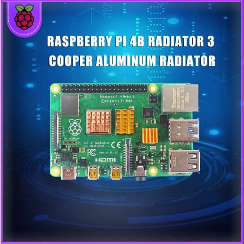 Raspberry Pi 4B radiator 3 Cooper aluminum radiator radiator cooling kit RPI142 for S ROBOT