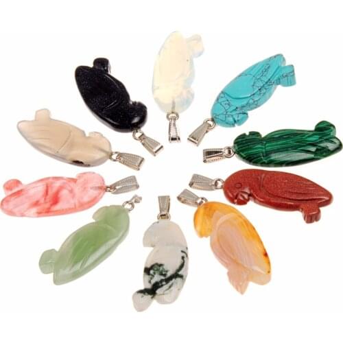 Carved Carnelian Natural Stone Quartz Crystal Adorable Happy Singing Parrot Bird Shape Pendant Bead for Necklace Making