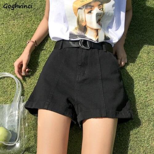 Shorts Women Summer Denim High-waist Pockets Large Size S-5XL Loose Slim Wide-leg Womens Short Korean Style All-match Chic Retro