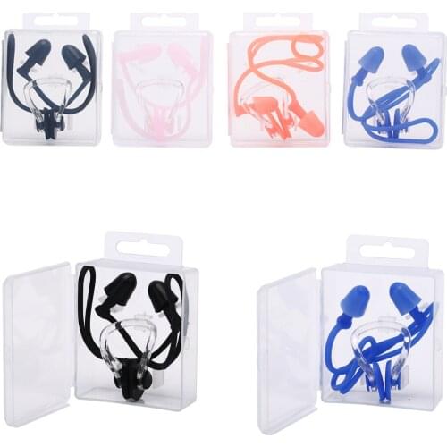 Waterproof earplugs for swimming and nose, soft silicon protective sleeves for water protection, diving supplies