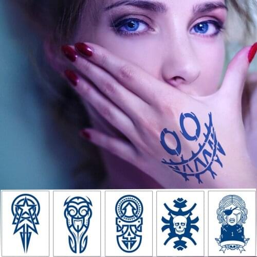 Juice Sleeve Tattoo Angel Animal Girl Waterproof Temporary Tatto Sticker Skull Totem Men Full 2 weeks last Totem Tattoo Body Art