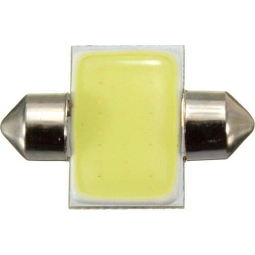 1Pcs 31mm 12smd COB LED Low Consumption High Power Ultra Long Life Portable Bulbs For Car Interior Dome Map Lights White#272560