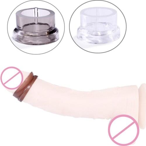 2pcs Elastic Penis Ring Male Masturbator Silicone Cock Ring Dildo Extender Foreskin Blocking Ring Adult Product Sex Toys for Men