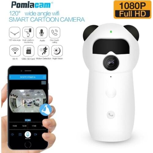 2018 Newest Wifi Smart Cartoon Camera EC57 HD 1080P Wireless Home Security IP Camera Baby Monitor IR Night Vision Motion Detect