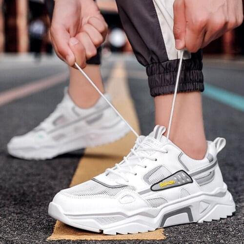 39 Mens mesh spring Breathable Sneakers shoe men hombre male sneakers Men slip 2020 sale sports causal white sapatos athletic s