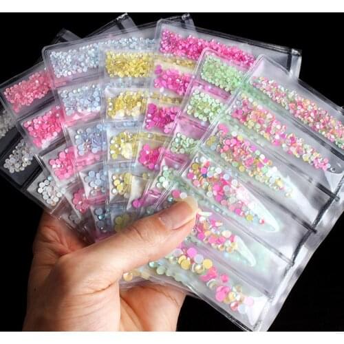 1pack Mixed SS6-SS20 Luminous Crystal Gem 3D Nail Art Decorations DIY Glitter Diamond Jewelly Glow In The Dark Ornaments