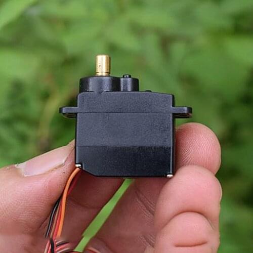 DC 3V-6V Micro Mini M10 Motor Gearbox 12g Metal Steering Gear 360 Degree for Climbing Car Servo Five-wire Without Drive Plate
