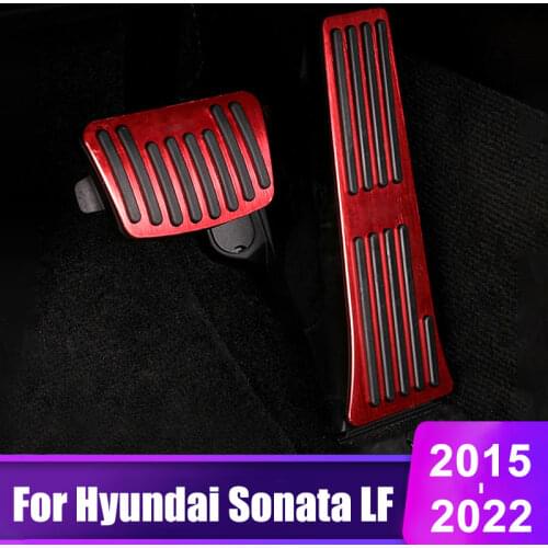 For Hyundai Sonata LF 2015 2016 2017 2018 2019 2020 2021 Aluminum Car Foot Pedal Accelerator Pedal Brake Pedal Cover Accessories