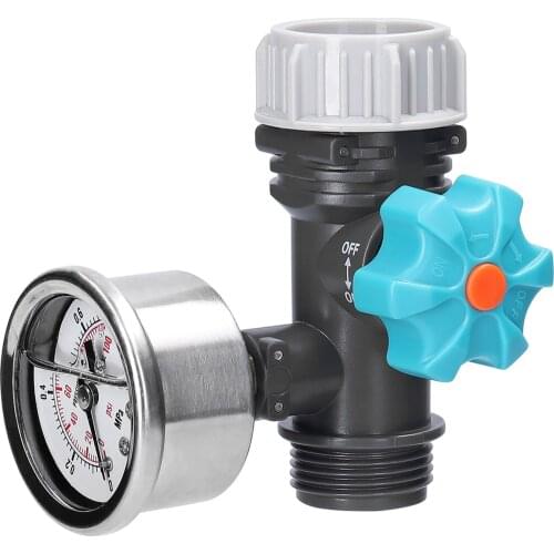 G3/4 Inch Water Pressure Regulator Tool Digital Display Pressure Gauge for Greenhouse Garden Irrigation Controller