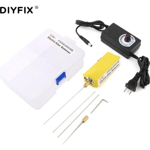 DIYFIX LCD Screen OCA Clean Tools Electric Glue Remover with Speed Regulator CellPhone LOCA OCA Glue Removing Clean Tool Set