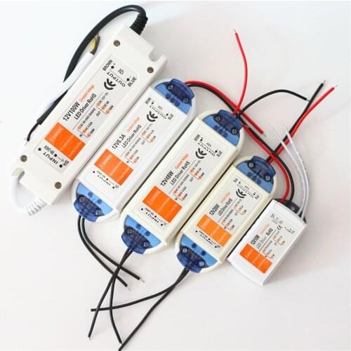 Constant Voltage AC 90-240V 110V 220V to DC 12V LED Strip Power Supply 18W 28W 48W 72W 100W LED Driver 12V Lighting Transformers