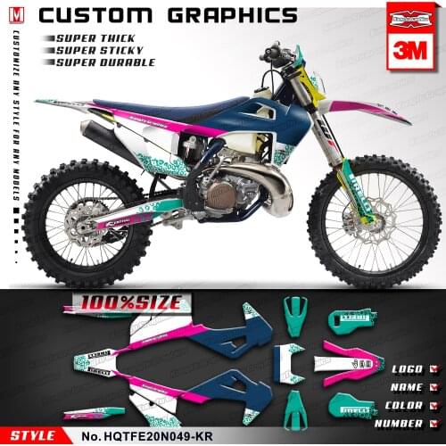 KUNGFU GRAPHICS Off-Road Decals MX Sticker Kit for TE 150i 250i 300i FE250 FE350 FE450 FE501 FE 250 350 450 501 2020 2021 2022