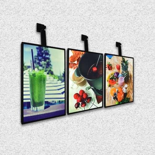 Aluminum alloy menu lightbox restaurant illuminated menu board fast food restaurant design