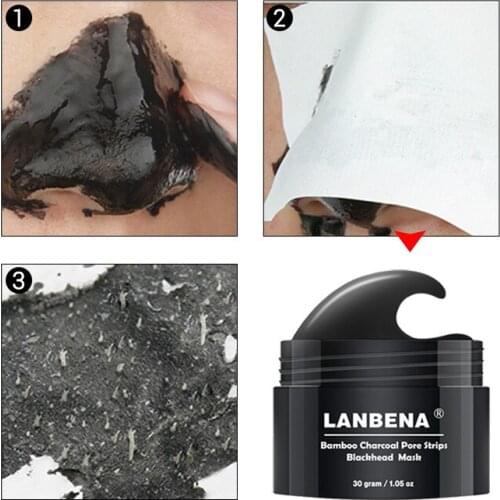 Face Mask Unisex Blackhead Remover Mask Black Mask Nose Peeling Acne Treatment Pore Strip Peel Skin Care Deep Cleansing