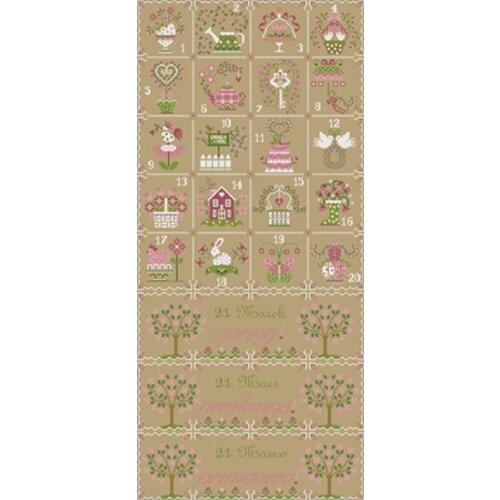 Spring calendar patterns Counted Cross Stitch 11CT 14CT DIY Chinese Cross Stitch Kits Embroidery Needlework Sets