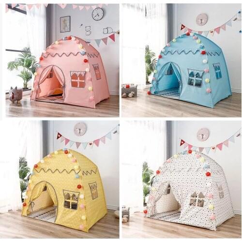 1.3M Play Tent Portable Foldable Tipi Prince Folding Tent Children Boy Cubby Kids Gifts Outdoor Game houseToy Tents Castle Gift