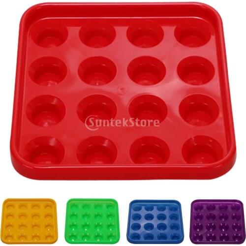 Durable Plastic Snooker or Pool Ball Tray Holds 16 Balls 52mm or 57mm