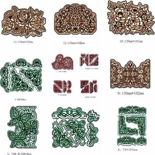 Lace Border Edge Frame Metal Cutting Dies Stencil for DIY Scrapbooking Photo Ablum Decorative Embossing Paper Cards Crafts 2019