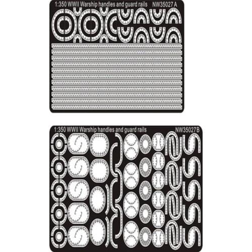 AM-WORKS NW35027 1/350 WWII Warships handles and guard rails - Upgrade Detail Set