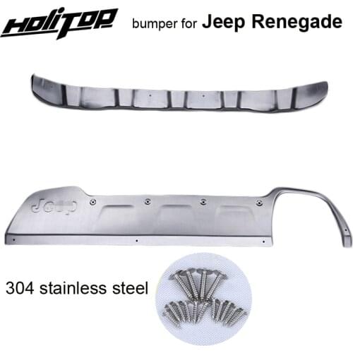 Hottest for Jeep Renegade 2014-2020 304 stainless steel skid plate,bumper protector,bull bar,necessary protection for car