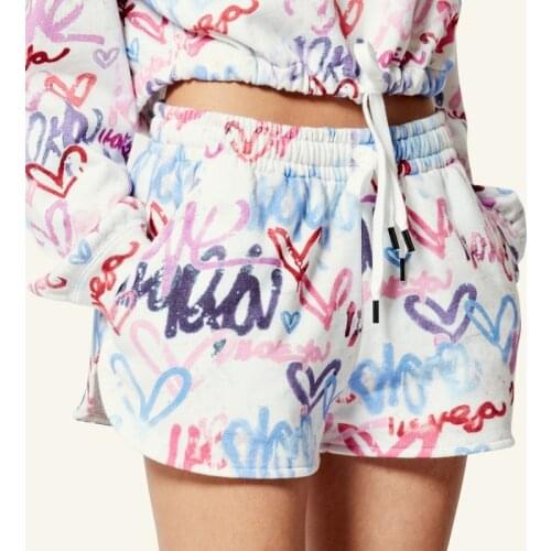 2021 New Summer High Quality Women Shorts Fashion Loose Ladies Shorts Print Casual Elegant Cotton Brand Female Shorts T275