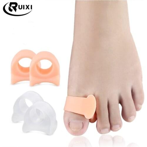 Silicone Gel Toe Separator Bunion Adjuster Foot Fingers Protector Bone Corrector Straightener Feet Massager Pedicure