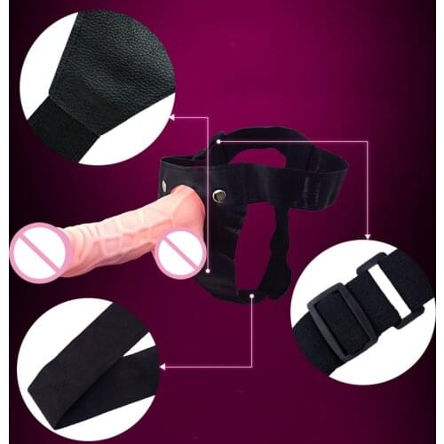 Erection Assist Silicone Strap-On Lesbian Vibrating Anal Dildo Ultra Elastic Harness Penis Vibrator Dick Sex Toy man ED
