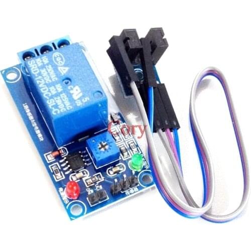 LED Indicator Light 1-Channel Relay Module w Slotted Optical Sensor