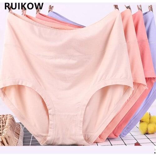 78-90kg Seamless Women Underwear Cotton Plus Size Waistband Ladies LIngeries Panties High Waist Female Breathable Underpants