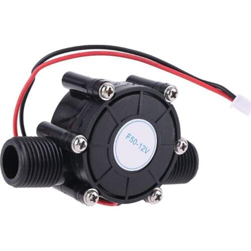 DC 5V / 12V / 80V 10W Water Flow Pump Mini Hydro Turbine Flow Generator Power Conversion Power Generators Tool