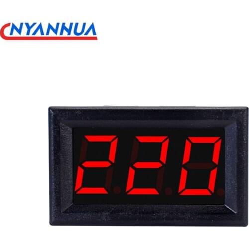 Voltammeter Mini Digital Voltmeter Voltmeter Numerical AC50-500V PDM-300 50-60Hz Embedded Gauge 48*29*22mm