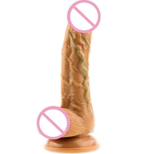 Female Masturbator Orgasm realistic Dildo long anal dick Flexible Jelly Dildos Strap on Huge Jelly Dildos Rubber Wearable Cock