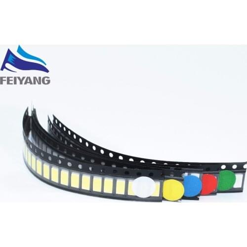 100 pcs 5630 SMD LED 5730 SMT LEDS 20 Each red/blue/green/yellow/white Color SMD SMT 5730 LED light Chip- mix Diodes