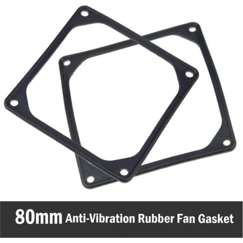 100PCS 80mm 80mmx80mm Anti-Vibration Gaskets Anti-shock Rubber Fan Gasket for PC Laptop Computer Case Fan